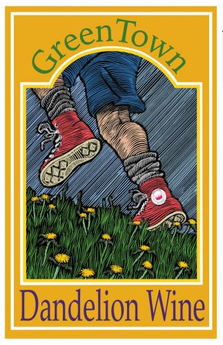 GreenTown Dandelion Wine label